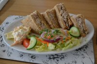 Crab Sandwiches For Lunch at The Endeavour, Newbiggin