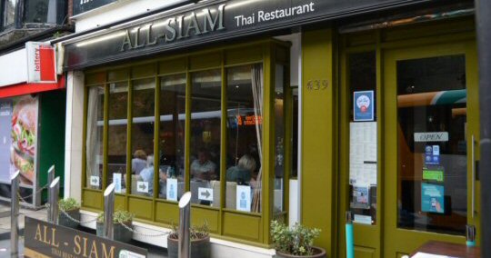 Dinner At The All Siam Thai On Eccleshall Road, Sheffield