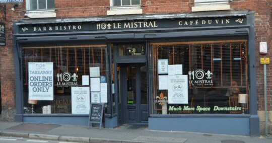 Out For Dinner At Le Mistral French Restuarant In Wirksworth