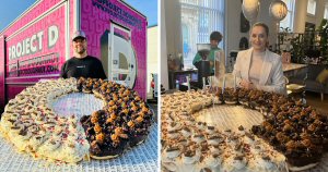 Baker builds UK's biggest doughnut