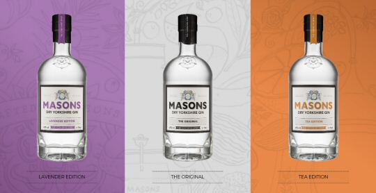 Original, Tea & Lavender Gins From Mason's Gin