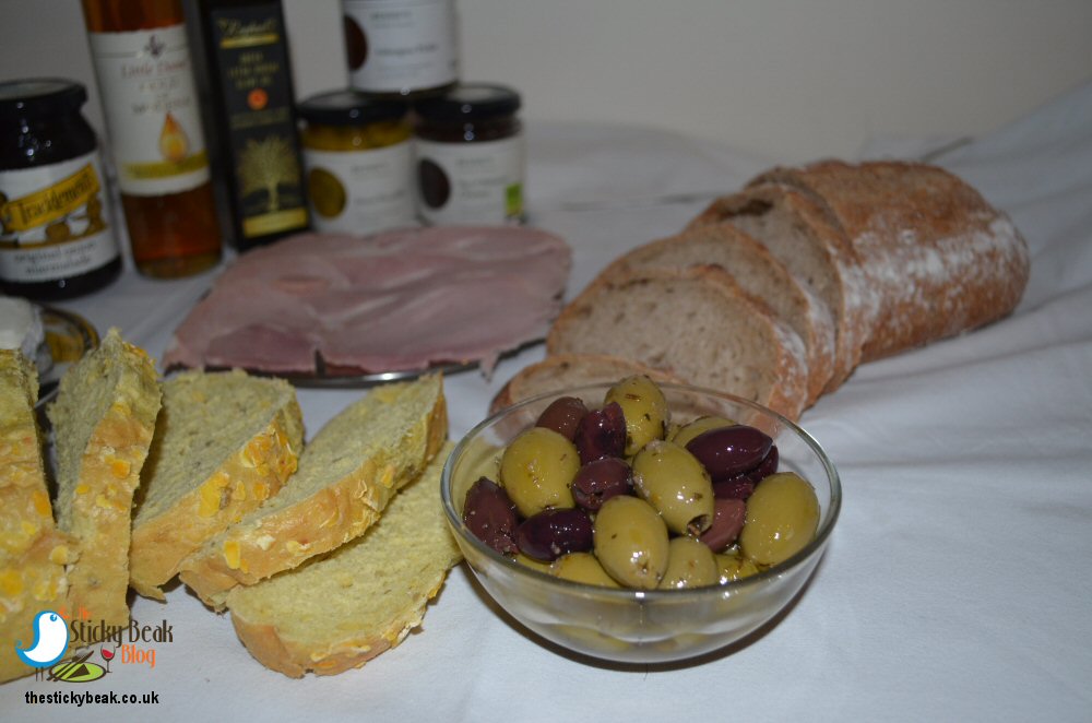 Sampling Products From Raphaels Mediterranean Deli